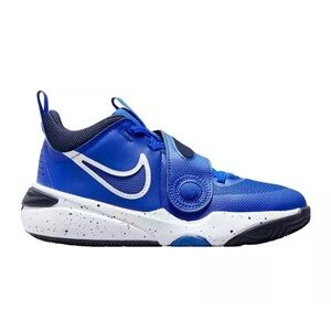 NIKE TEAM HUSTLE D11 BASKETBALL SHOES - ROYAL & WHITE - USED 2023 - SIZE 7
